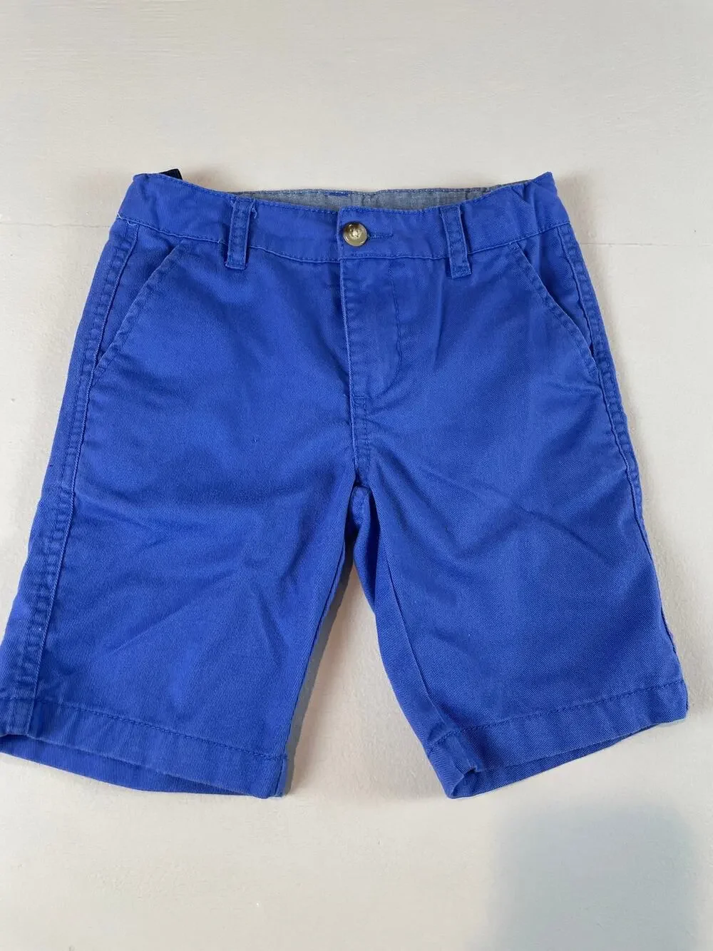Chaps Boys Blue Chino Shorts Size 5 with Adjustable Waist